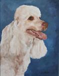 Custom Oil Painting Pet Portrait Poodle
