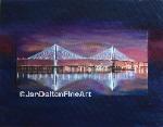Ravanel Bridge South Carolina Acrylic Painting