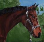 Acrylic Painting Horse Portrait